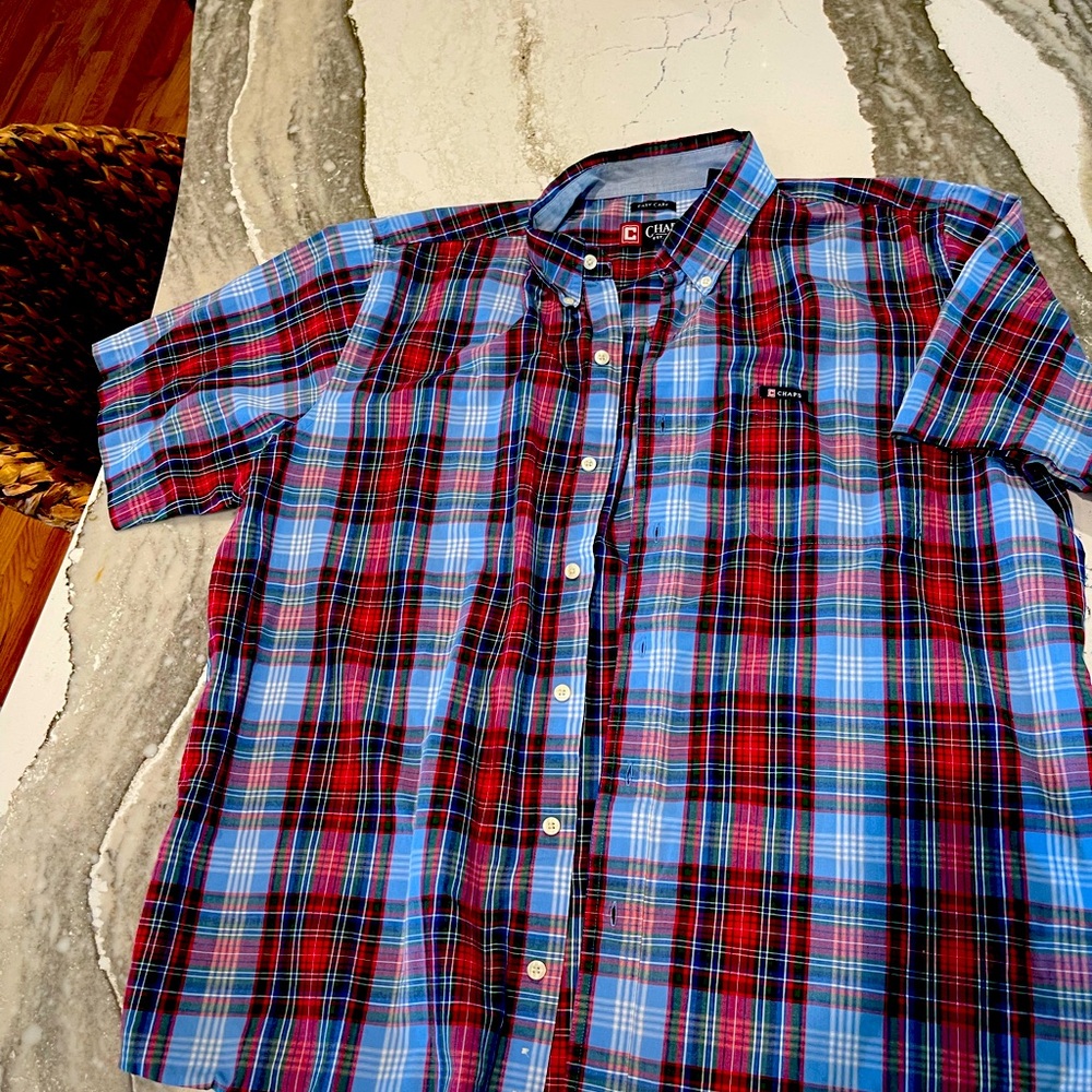 Chaps short sleeve button down